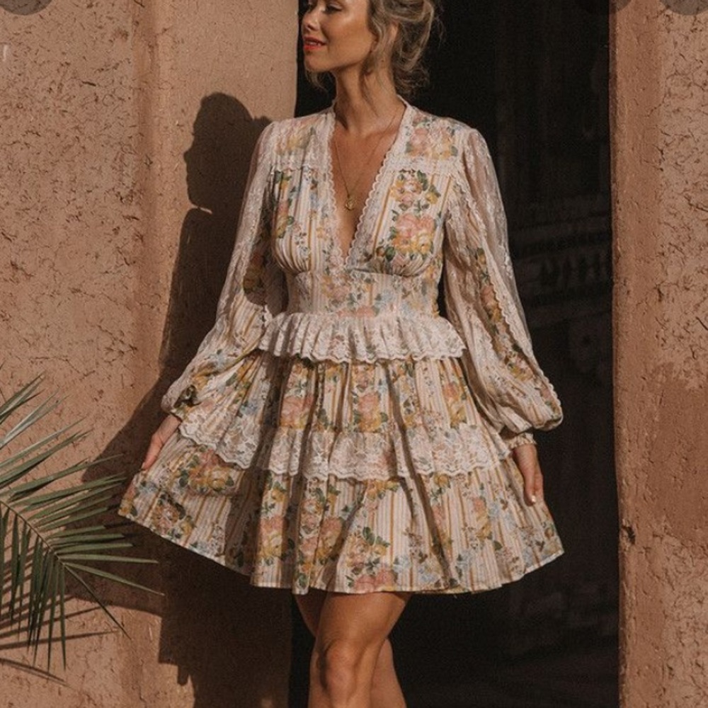 Spell Garden Rose Mini Dress